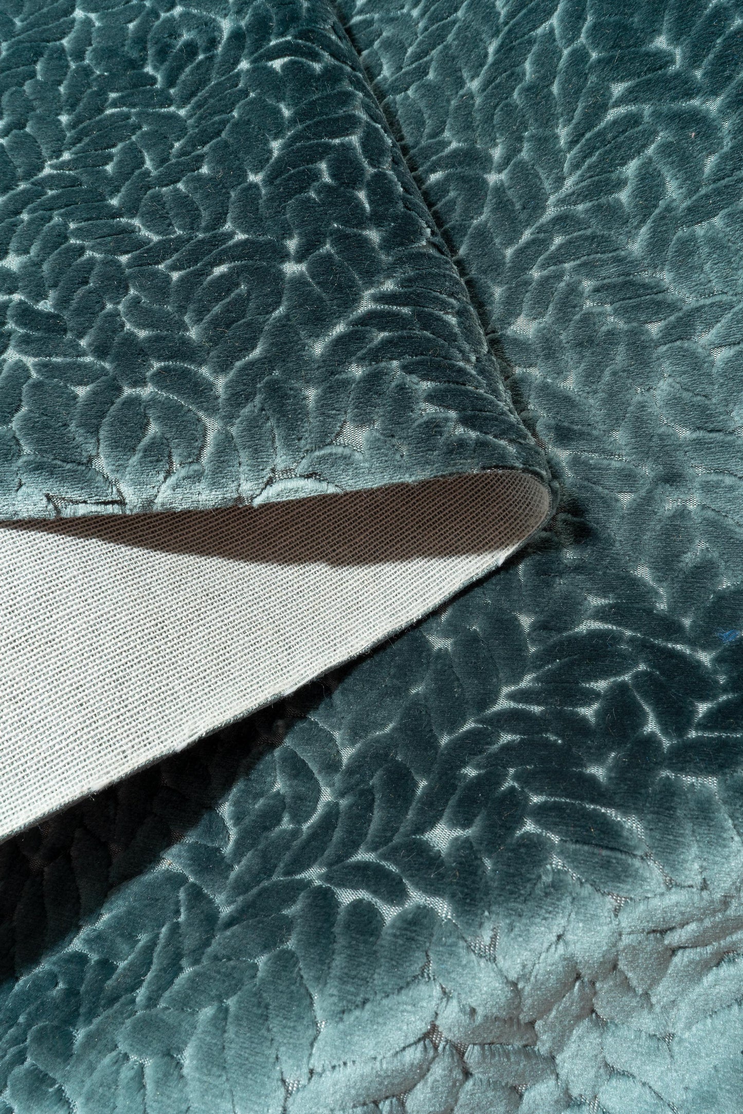 The Walk In The Park Fabric in Blue Steele || Folded