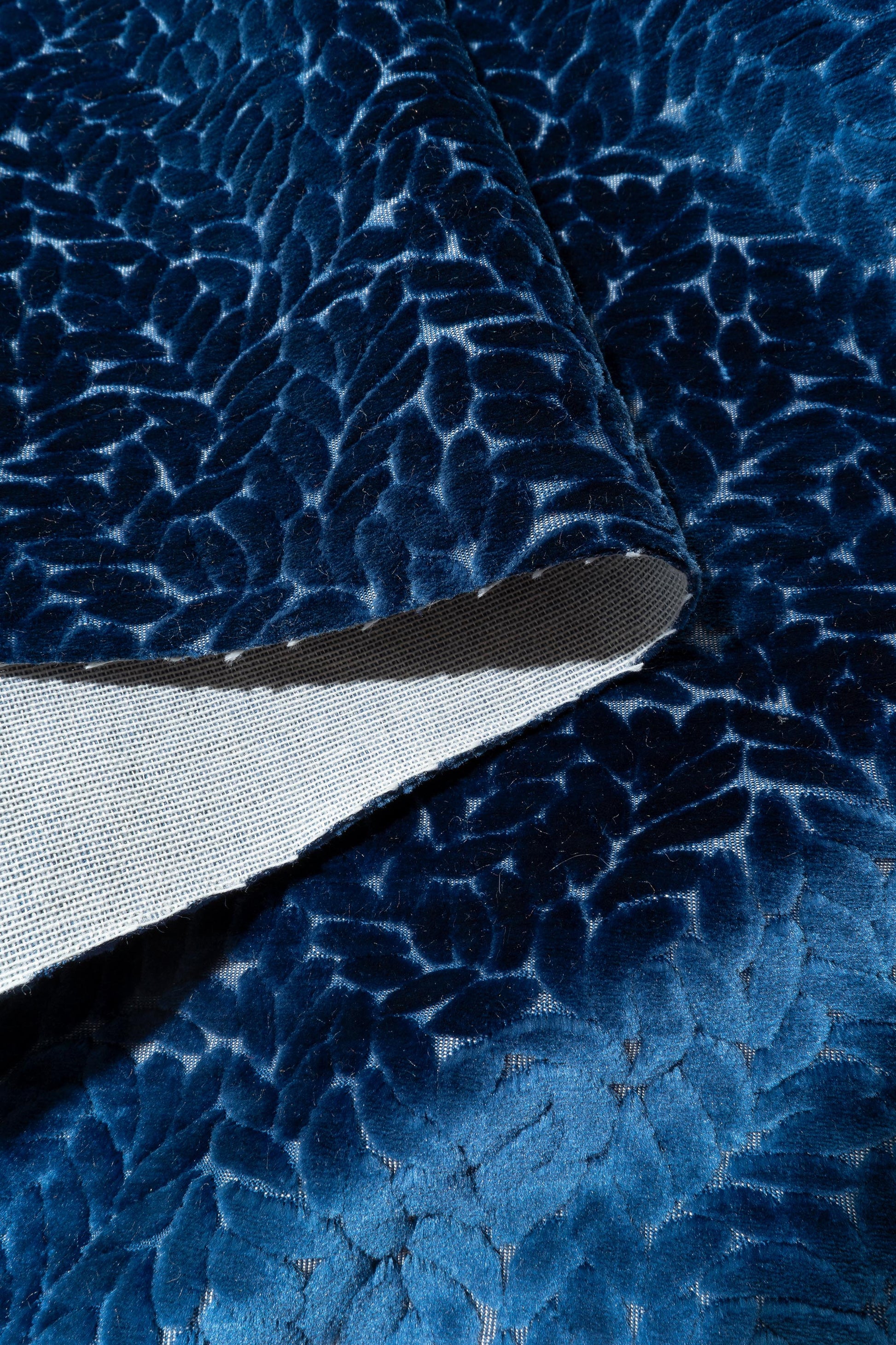 The Walk In The Park Fabric in Blueberry || Folded