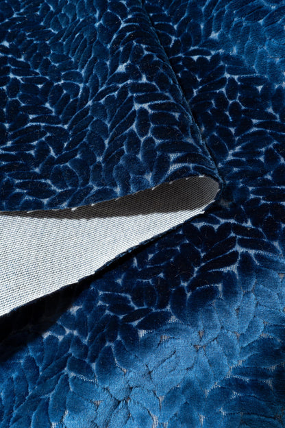 The Walk In The Park Fabric in Blueberry || Folded