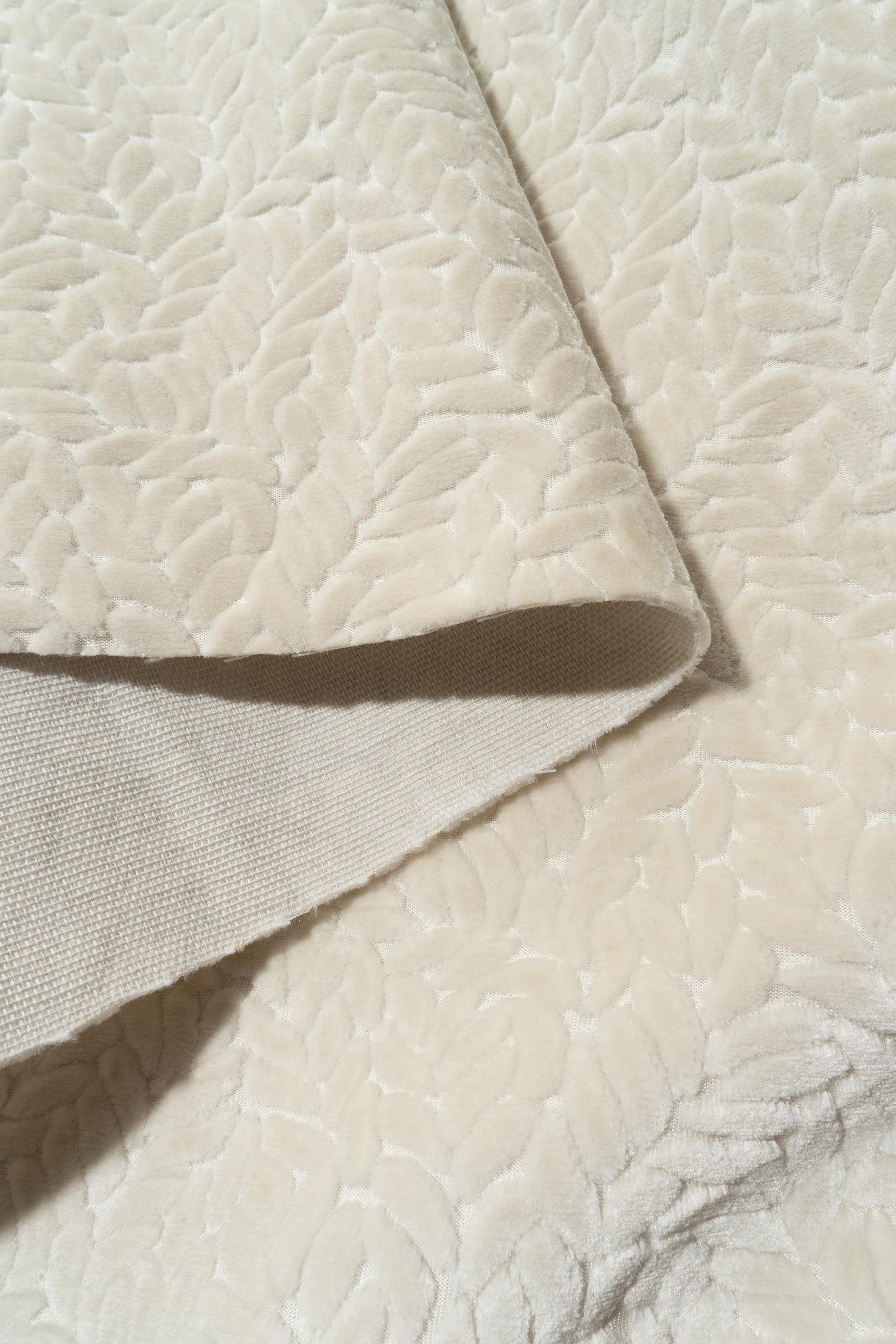 The Walk In The Park Fabric in Ivory || Folded