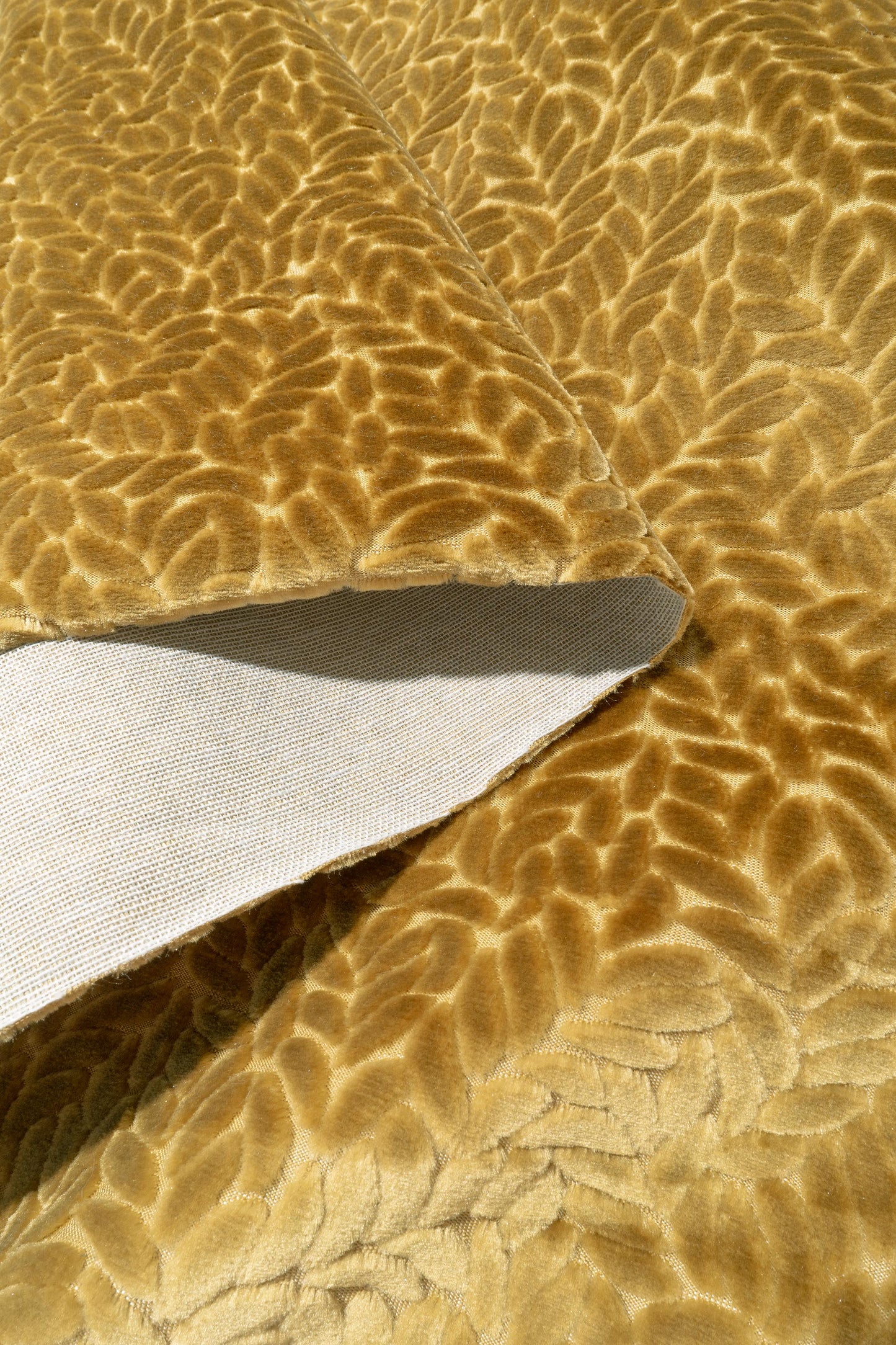 The Walk In The Park Fabric in Midas || Folded