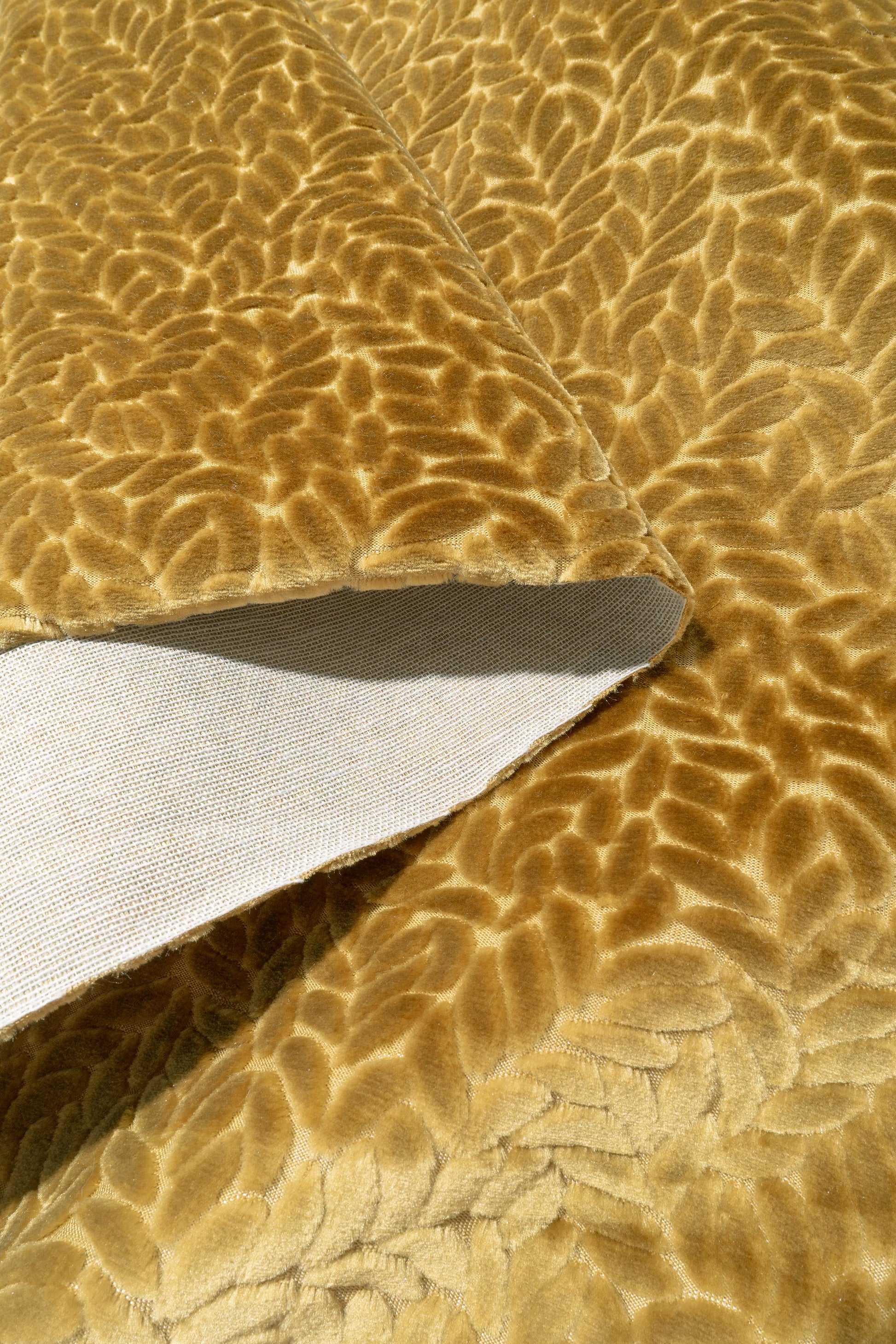 The Walk In The Park Fabric in Midas || Folded