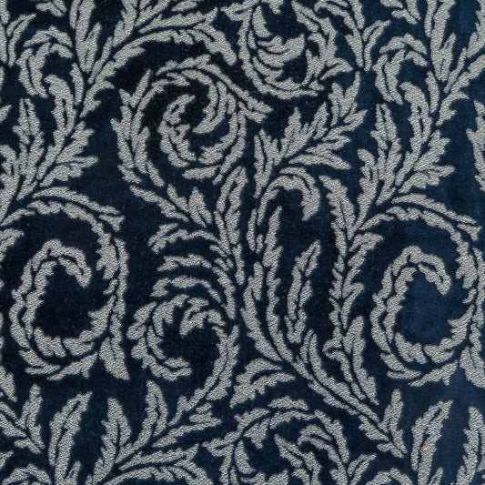 The Westros Velvet Fabric in Moat || Close Up
